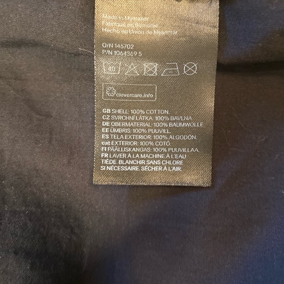 H&M 100% cotton, black midi dress with adjustable straps and ruffles. Size M. - Picture 4 of 5